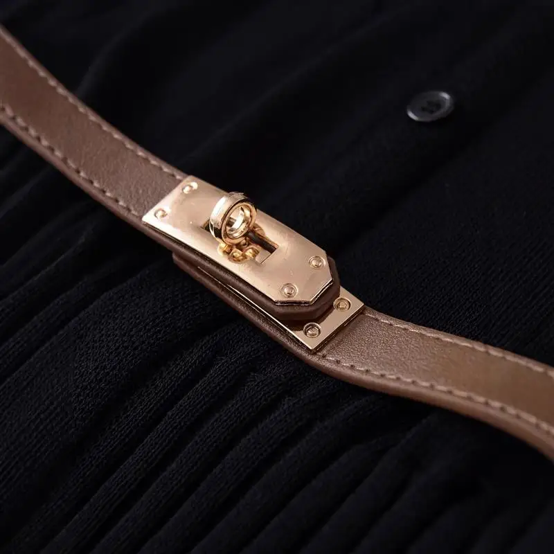 

Windy Women's T-irt Knitwear Belted Casual Summer Faion Single Piece Pure Color European Sle Knitted Open Cardigan