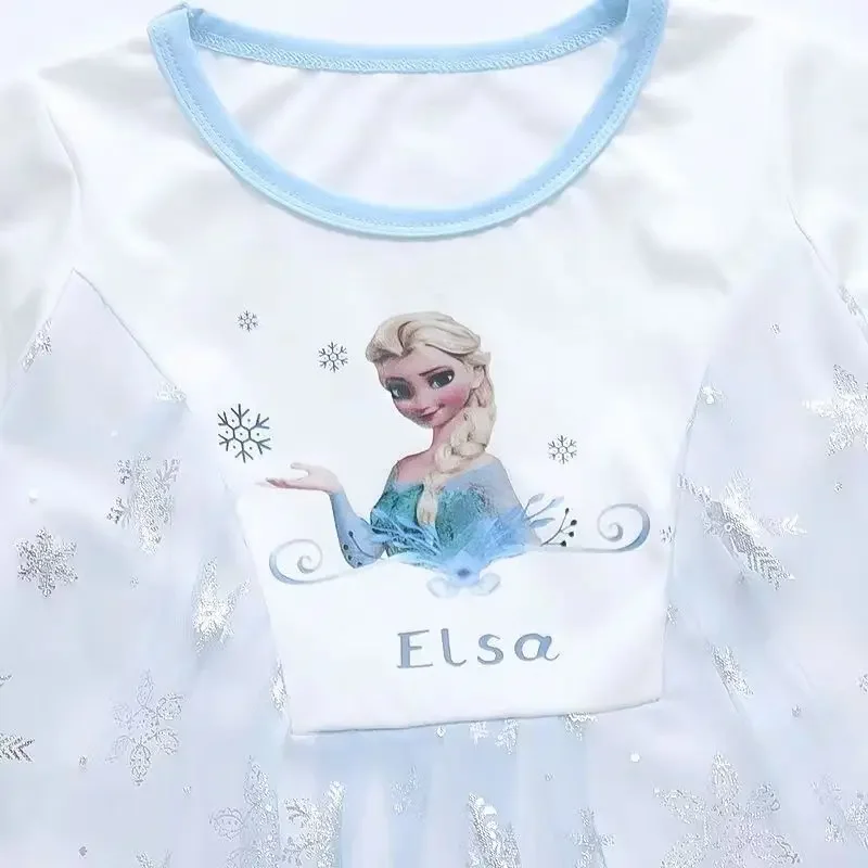 Kids baby New T-Shirt Baby Undercoat Top Shorts Disney Frozen Elsa Girls Summer Suit Short Sleeve children Cropped Pant Suit