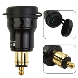 Motorfiets DIN Socket Dual USB Charger Adapter 4.2A Dual USB Charger Adapter voor BMW F800 F650 F700 R1200 voor GS R1200RT