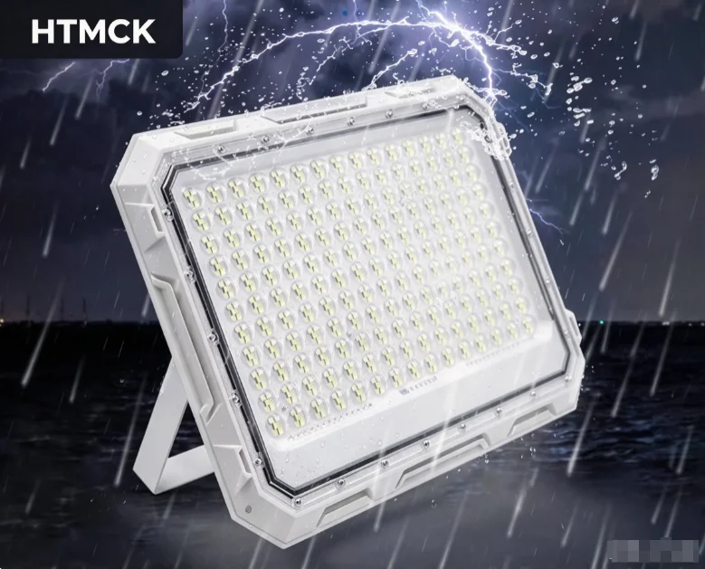 Solar Lantern Camping Collapsible - HTMCK Solar LED Flood Light, White