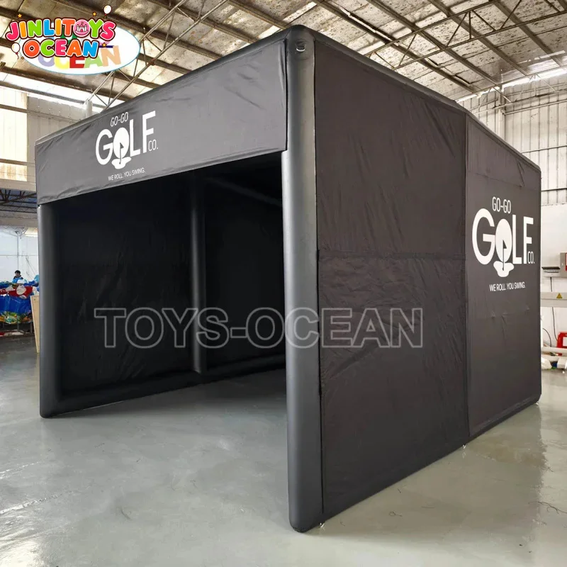 Luxury Inflatable Golf Simulator Shell Tent Golf Blow up Enclosure with Projector Bracket