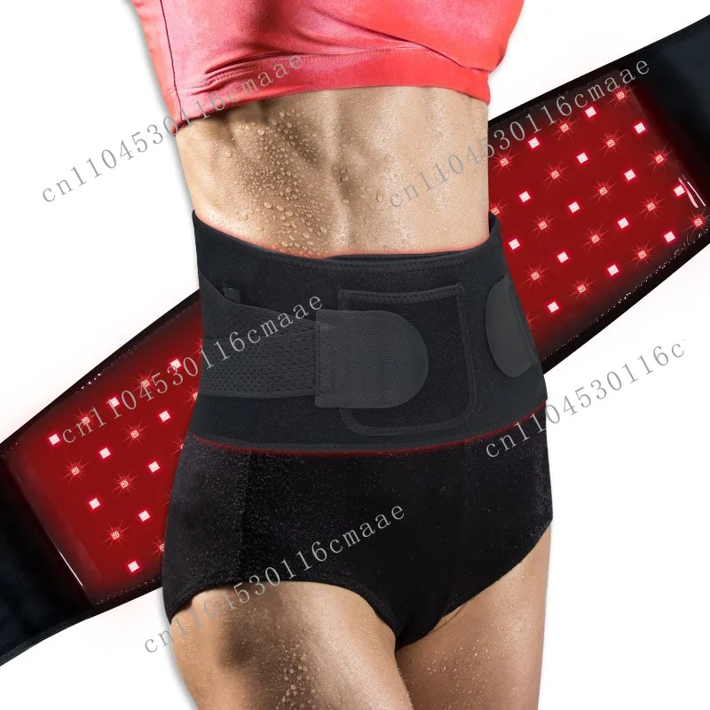 Red light belt hot compress warm palace waist protection home red light physiotherapy belt massage artifact