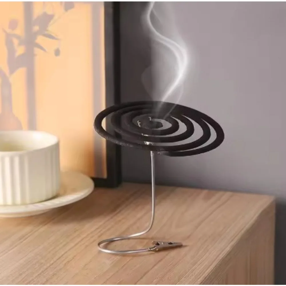 Metal Double Ended Mosquito Coil Clip Portable Broken Incense Clip Stand Mosquito Coil Rack Photo Folder Label Card Holder