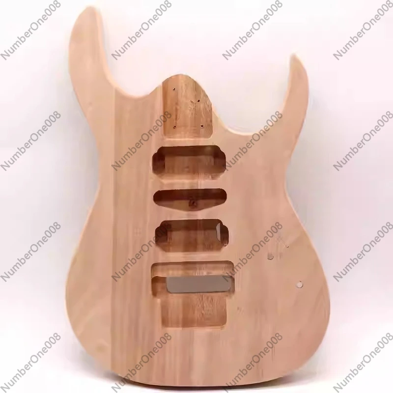 Mahogany Core Three-Piece Electric Guitar Body Double Tremolo DIY Assembly Solid Wood Guitar Body for Electric Guitar