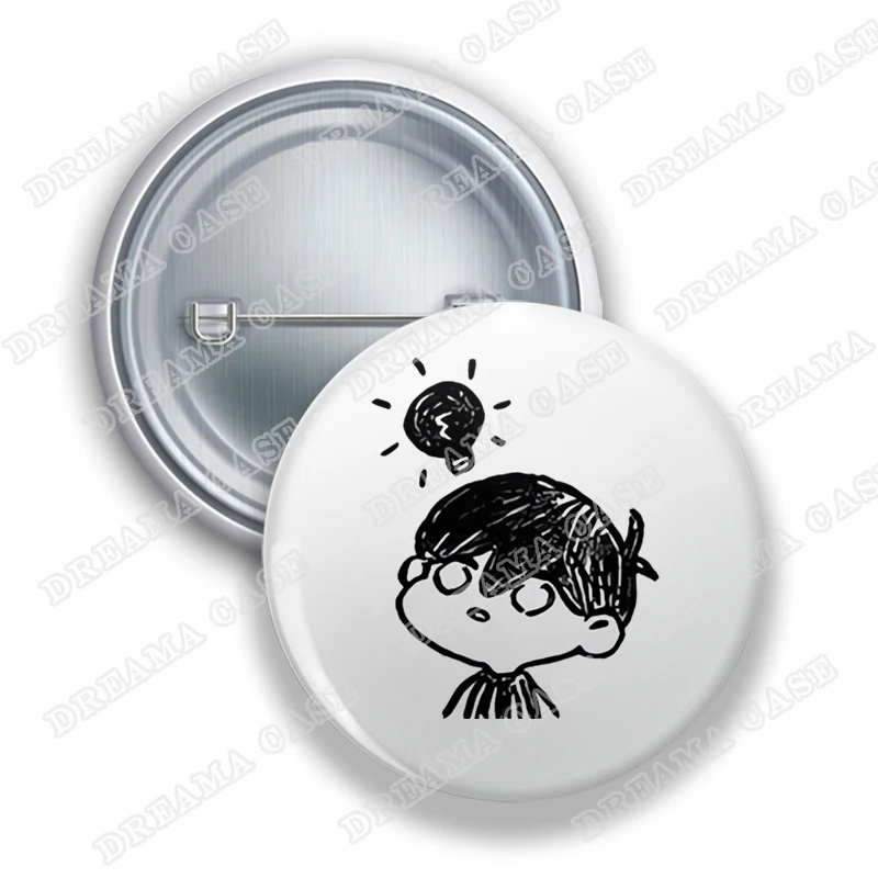 حار أوموري لعبة شارات مستديرة للملحقات باسيل كيل بطل أوبري أوموكات مشمس زر بروش دبابيس المشجعين الأصدقاء الهدايا #2