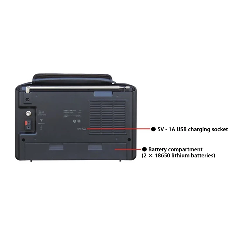 

S-8800 FM/MW/SW/LW Full Band Radio Receiver Digital Portable Radio SSB Dual Conversion Remote Control Speaker 5V 2W