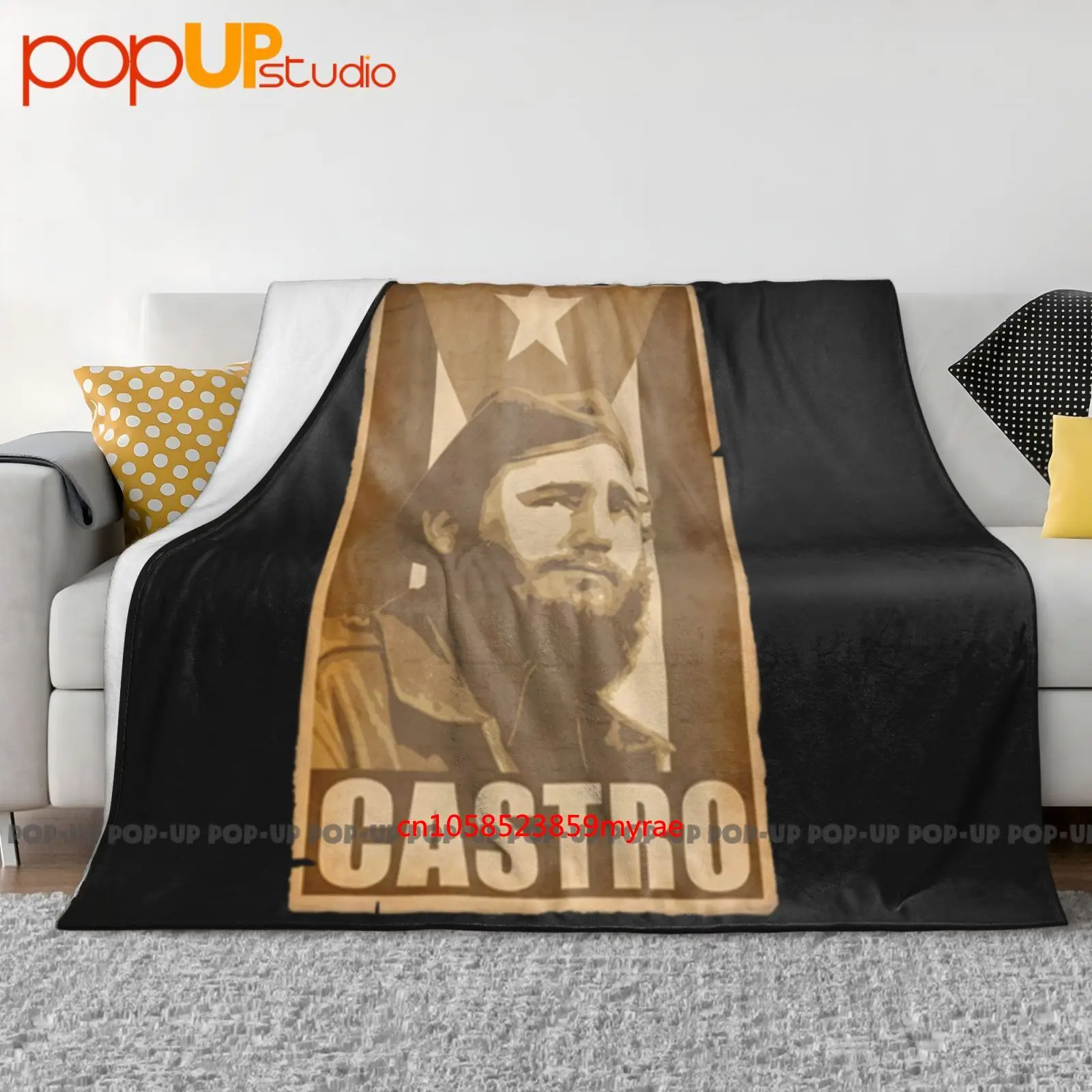 Fidel Castro Propaganda Poster Ultra-Soft Blanket Quilt Winter Sofa Cover Bed Covers