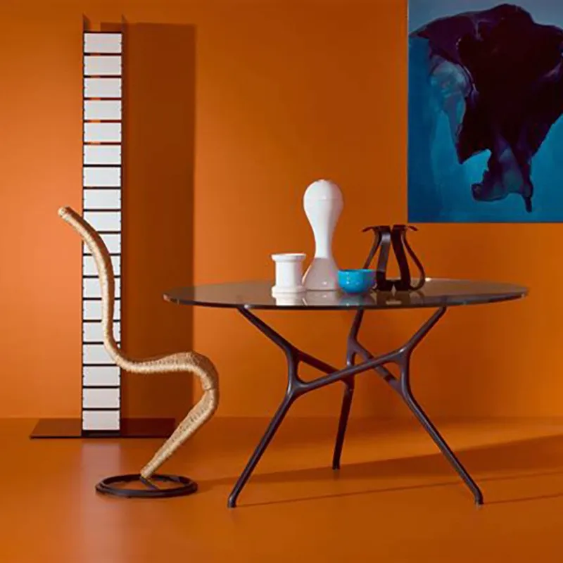 Creative special-shaped Italian S Chair S-shaped restaurant backrest dining chair negotiation chair