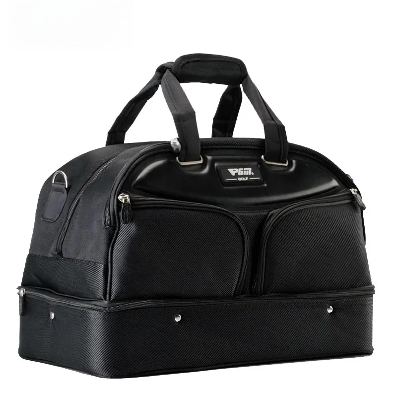Authentic Golf Clothing Bag Men's Double-decker All-black Clothing Bag Super Large Capacity High-end Ball Bag YWB005