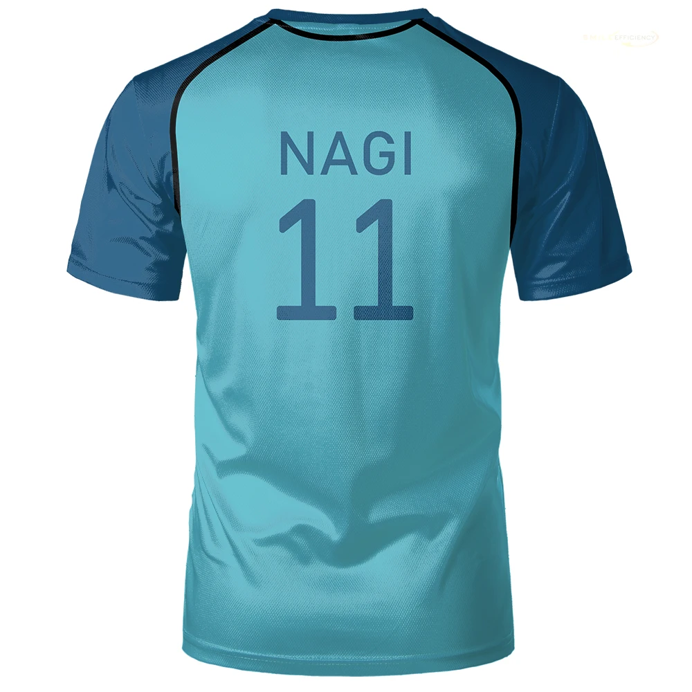 Cartoon Anime Blue Lock Cosplay Sportswear Man Shine City Jersey Men And Women Casual Sports T-shirt NAIG Printed Tops Kids Tees