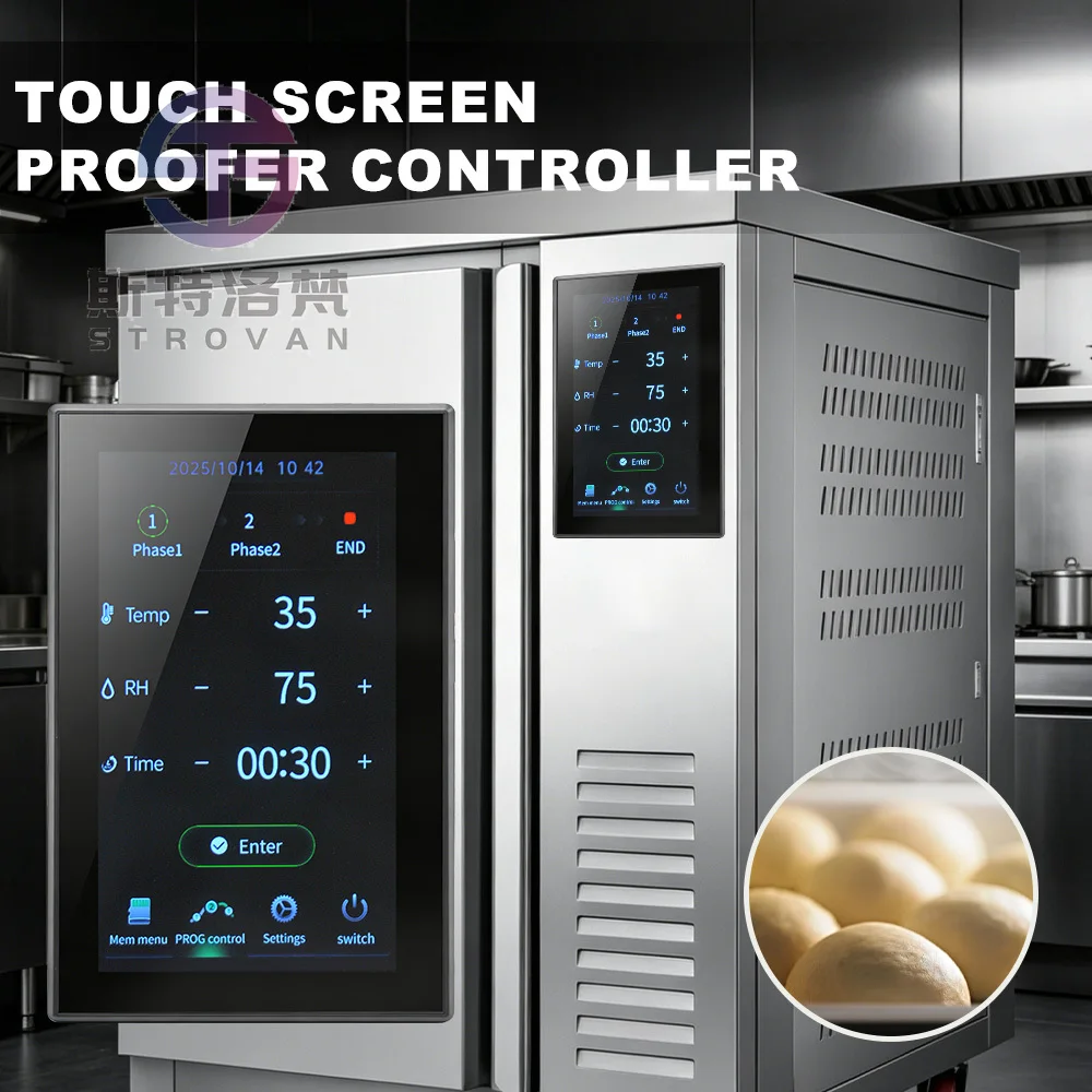 Customizable 7inch Touch Screen High Accuracy Temperature Humidity Controller  Support IP68 Rated for Proofing Cabinet