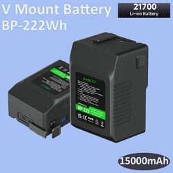 PALO 15000mAh V Mount V-Lock Batería BP-222Wh V Lock Batería para cámara Sony Blackmagic URSA teléfonos inteligentes portátiles