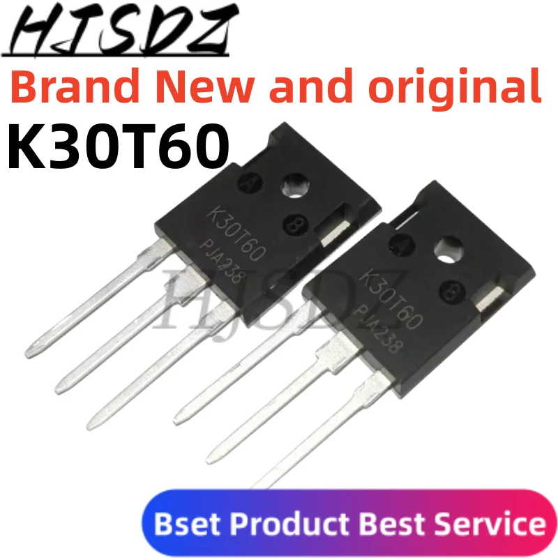 10PCS New and Original K30T60  TO-247 30A 600V IKW30N60T Fet inverter IGBT power triode