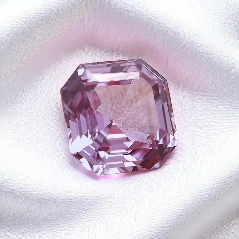 Lab Grown Alexander Color Change Stone Asscher Shape Charms Beads Selectable for Diy Jewelry Making Materials AGL Certificate