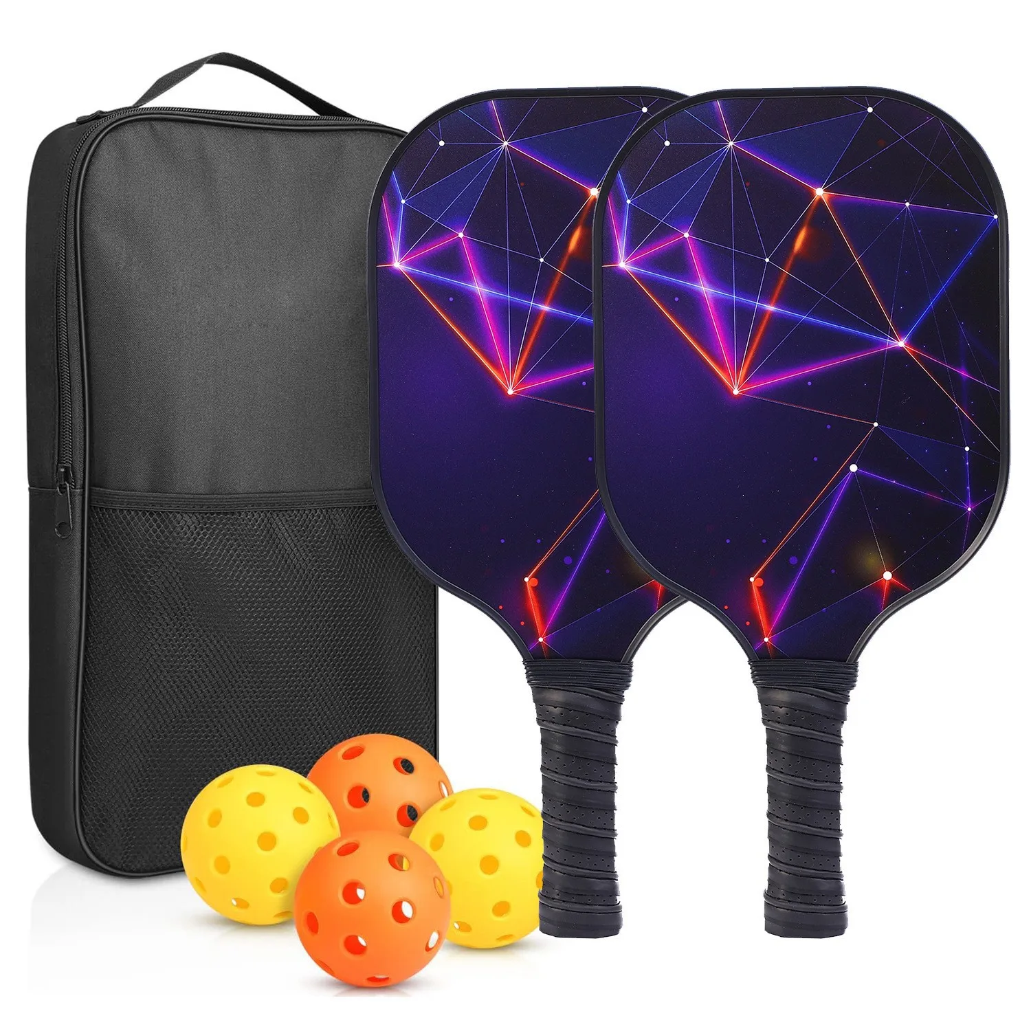 New Arrival Fiberglass Pickleball Paddle, Lightweight Outdoor Sports Paddle for Casual Recreation & Daily Pickleball Games