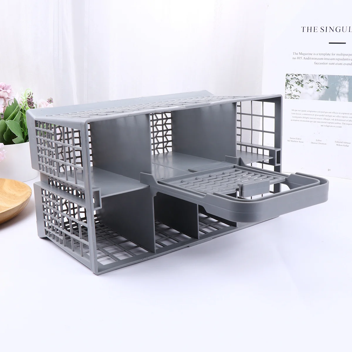 

1Pcs Tableware Storage Box Kitchen Utensil Organizer Rack for Plates Bowls Dishes Saucers Cups Chopsticks Drainable Dishwasher