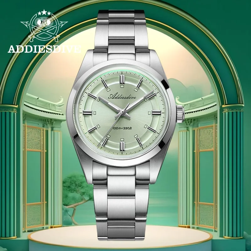 

ADDIESDIVE 36 мм часы для мужчин VH31 механизм AD2515 нержавеющая сталь 316L 10 бар дайвер BGW9 светящиеся кварцевые часы reloj hombre
