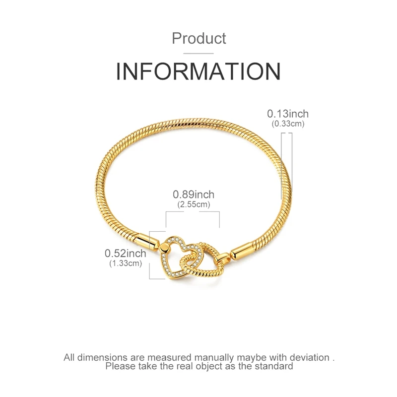 100% 925 Sterling Silber Bestseller Goldene Serie Armband Original Armbänder Passend für Charms Anhänger Perlen DIY Schmuck Geschenk – Detail 17