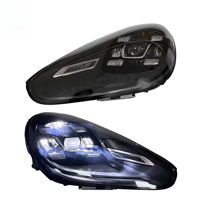 ل-بورش كايين 2015 2016 2017 التوصيل والتشغيل المصباح ترقية عالية تكوين LED رئيس ضوء رئيس مصباح المصابيح الأمامية #2