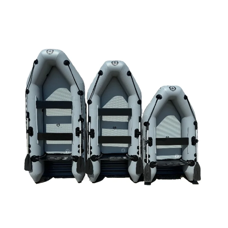 2.3M 230 cm 7.5ft  0.7MM PVC Inflatable Assault Boat 2 Person Speed Dinghy Transom With Oar Accessories