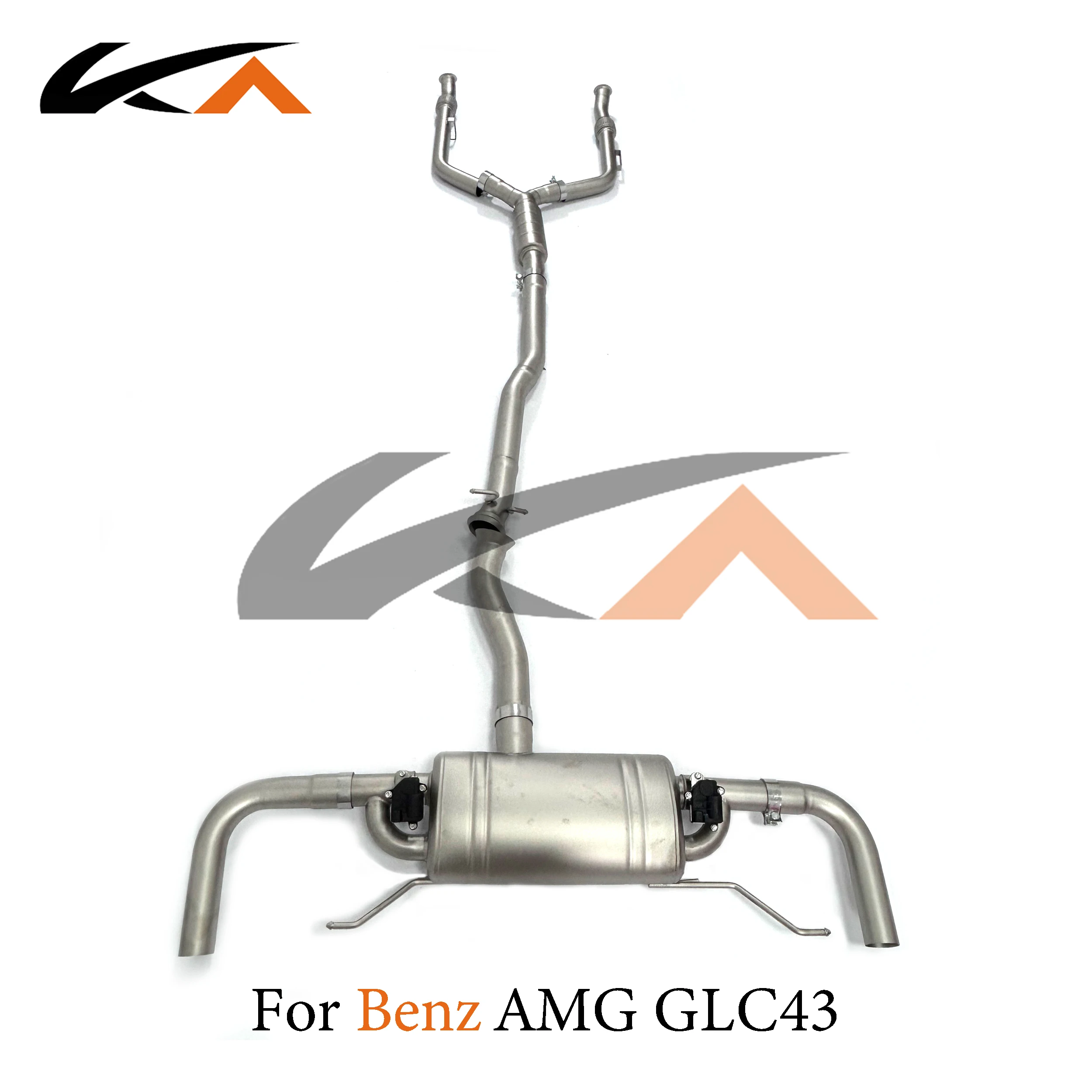 KA Tuning exhaust system SS catback for Mercedes-benz AMG GLC43 X253 3.0t performance auto parts muffler valve with single pipe