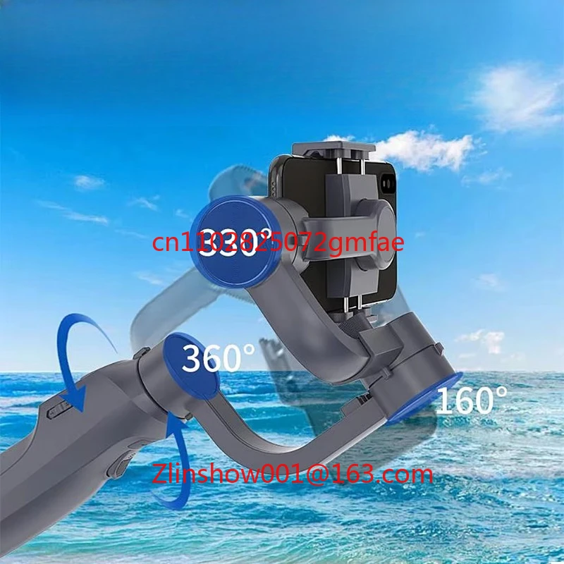 

Stabilizer Gimbal 3 Axis Cell Phone Professional Smartphone AI Face Tracking 360 Degree Rotating Stabilizers for VLOG Selfie