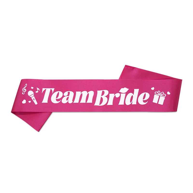 15 Models Bride to Be Team Bride Letter Print Bachelorette Party Birthday Straps Single Women Off Single Celebration Belts