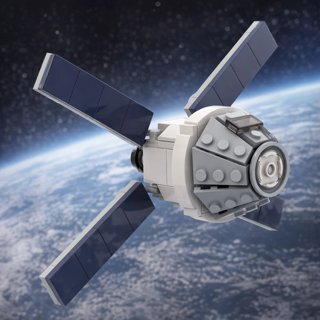 Bloques de Construcción MOC de la Nave Espacial Orion, Modelo de Satélite de Ciencia Ficción, Ladrillos de Partículas Pequeñas, Juguete de Ensamblaje, Regalo Coleccionable, Exhibición