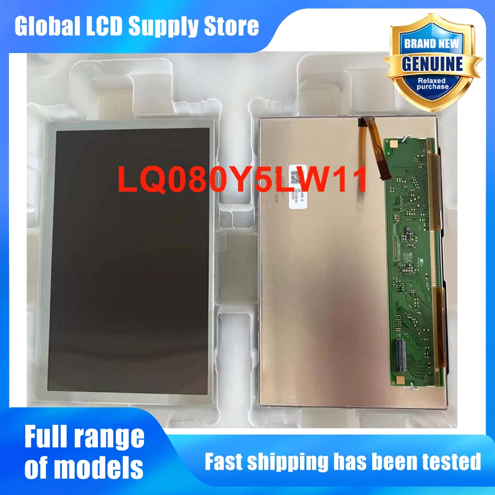 LQ080Y5LW11 8.0 Inch LCD Display Screen Panel Original for New Fully Tested