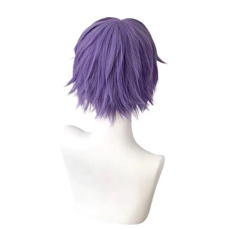 Peluca de personaje de Rafayel, tocado de vestir para Festival de Música, centro de separación, juego de pelo corto, tocado de simulación de modelado de plomo masculino