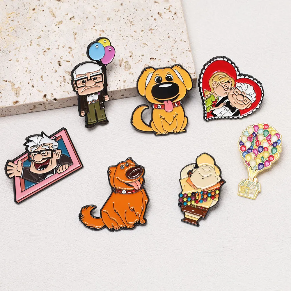 Cartoon Dog emalia Pin słodkie zwierzaki broszki dla kobiet przypinki na klapę odznaka na plecaku akcesoria kostiumowe modna biżuteria na prezenty