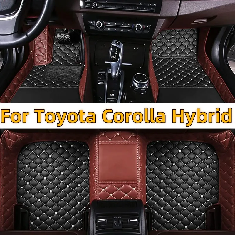 

For Toyota Corolla Hybrid 2024 2023 2022 2021 2020 2019 Car Floor Mats Interior Accessories Leather Waterproof Replacement Cover