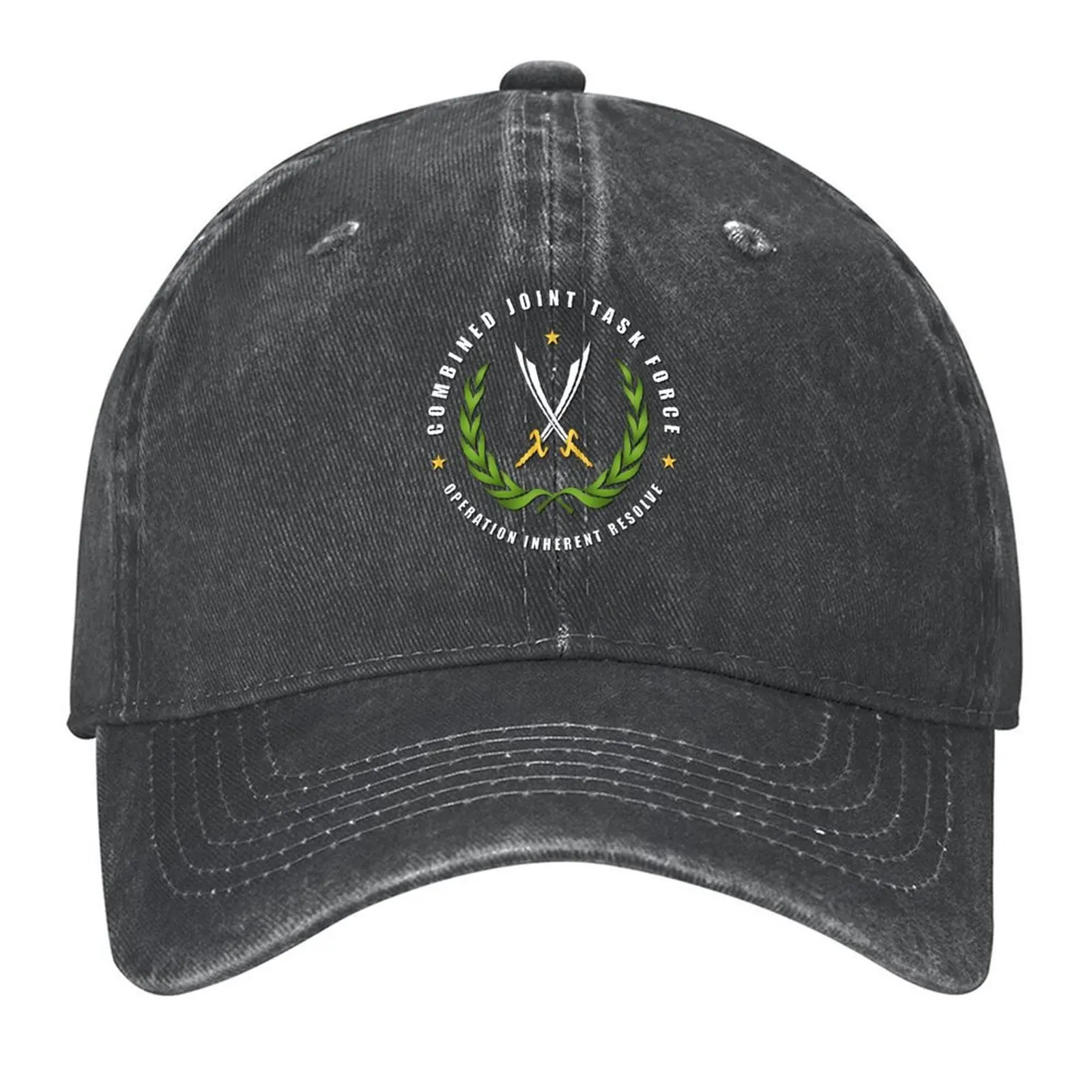 

JTF - Joint Task Force - Operation Inherent Resolve wo Bkgrd Baseball Cap Beach Dropshipping Rave Men Hats Women's