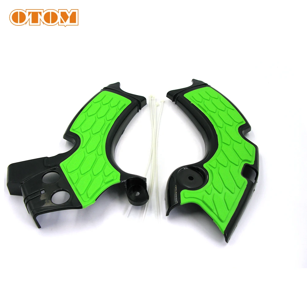 OTOM Motocross X-Grip Frame Guard Protection Cover Motorcycle Accessories Plastic Kit For KAWASAKI KX250F 15-18 Dirt Bike Enduro