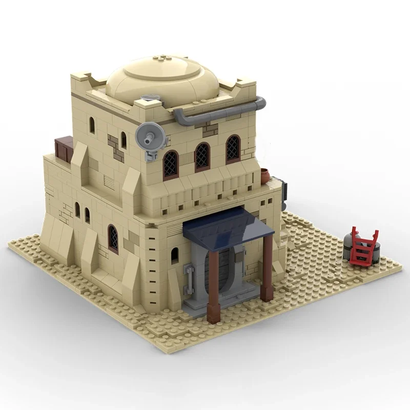 962PCS Star Battle SW Tatooine Mos Eisley Desert House #3 Modular Model Moc Building Blocks Stacking Bricks Creative