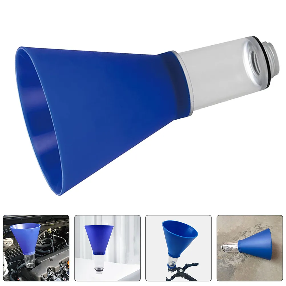 

Engine Oil Funnel Spill-Free Universal Threaded Design Car Motorcycle Oil Change Tool Wide Mouth Automotive Funnel Firm Plastic