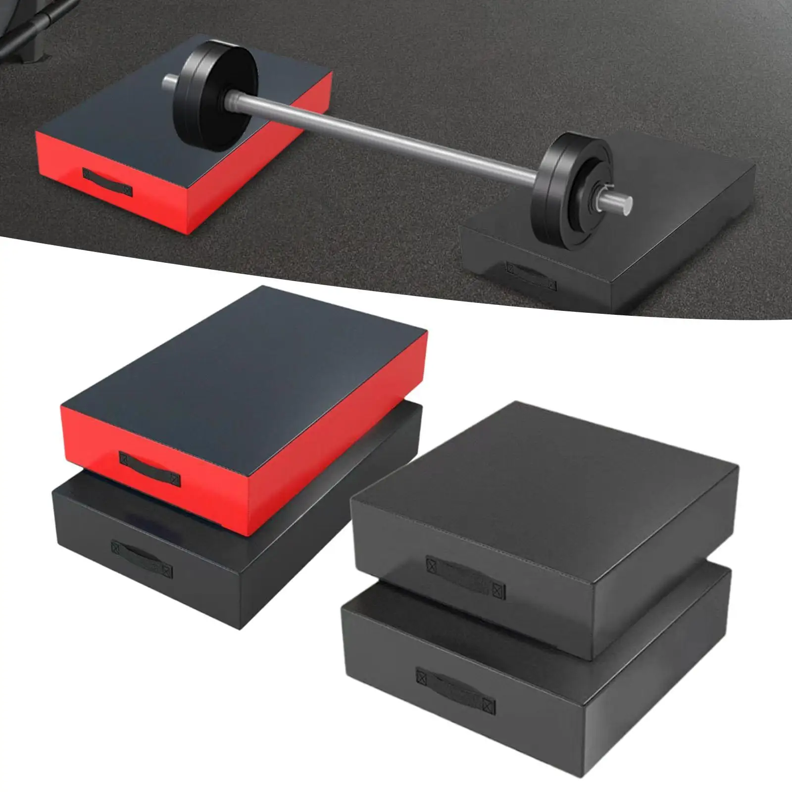 High Density Sponge Barbell Cushion Pad Noise Reducing Drop Pads for Weight Lifting Gym Fitness