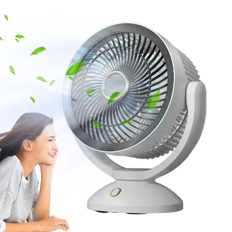 Desktop Portable Circulator Electric Fan Portable Air Circulator Fan Desktop Wall Ceiling Air Cooling Cooler Quiet Ventilator