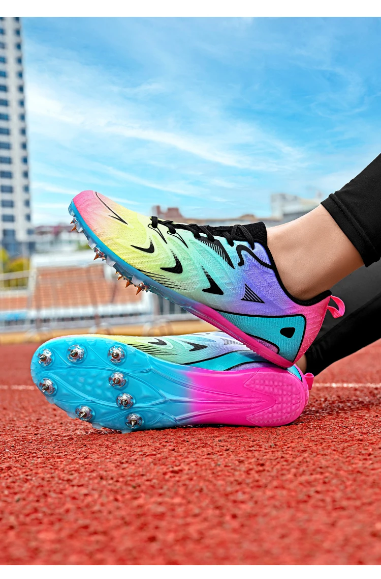 Professionelle Leichtathletik-Spikes für Damen und Herren: Rutschfeste Laufschuhe für Sprint, Weitsprung und Rennen – Leichtgewicht – Detail 9