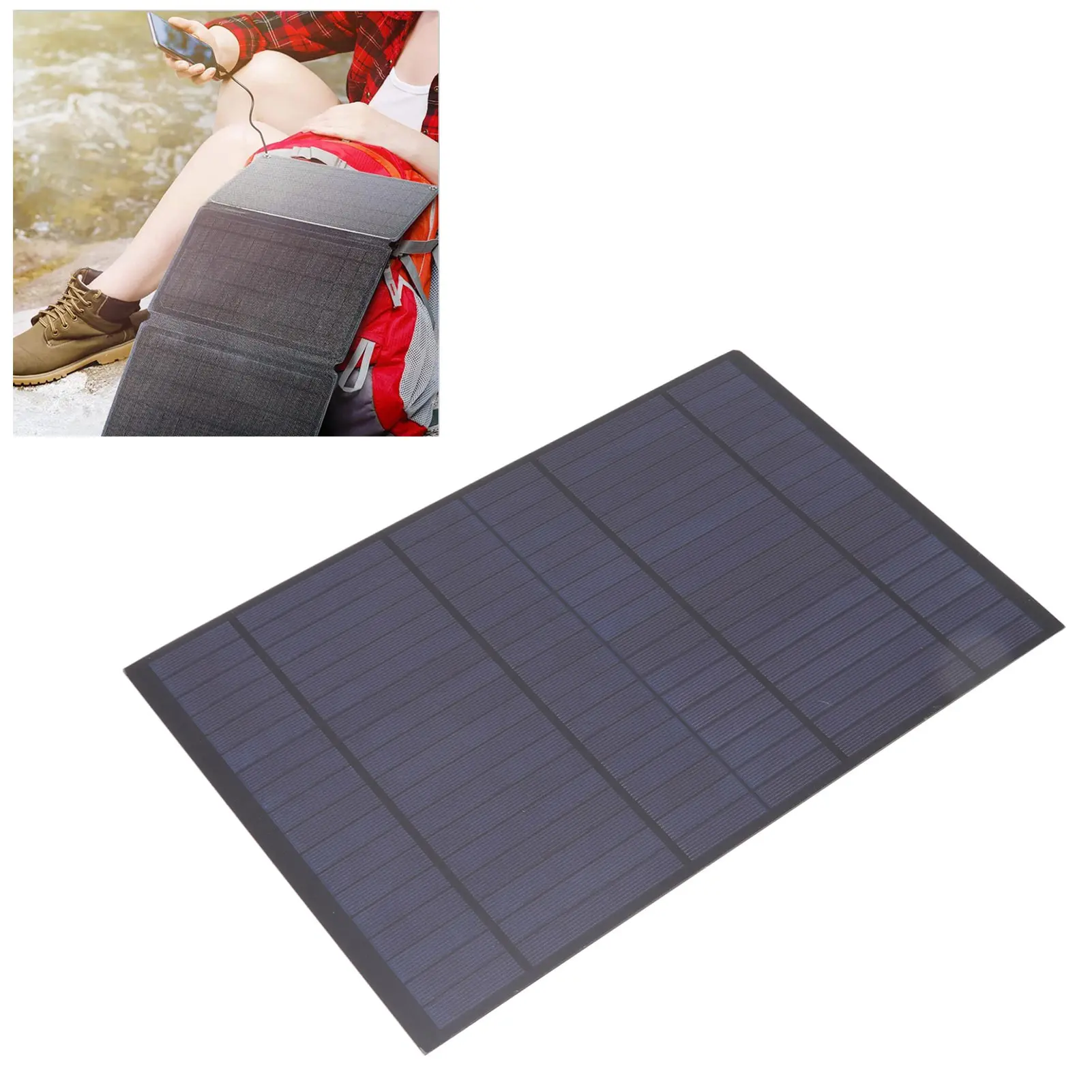 DIY Solar Panel Mini Solar Panel Mini Solar Panel Polysilicon Encapsulated DIY Solar Electric Panel for Solar Lawn Lamps 18V 10W