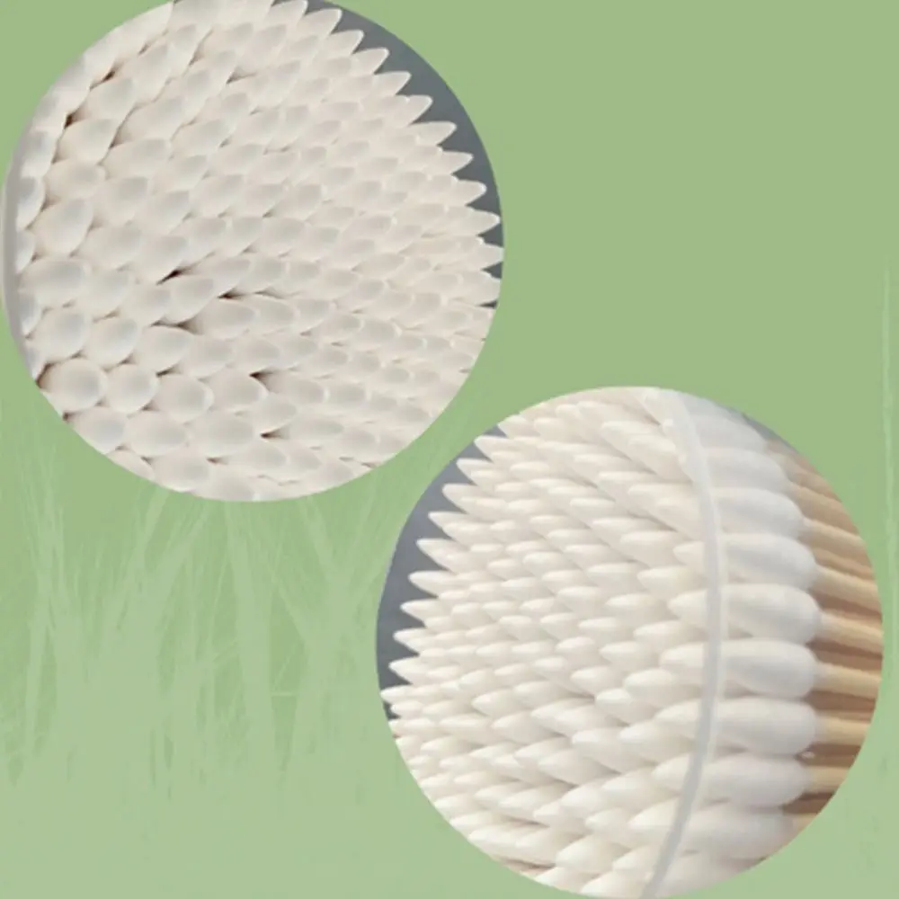 Natural Cotton Double Pointed Cotton Buds Double Precision Tips Disposable Cotton Swabs Cleaning Narrow Areas Cleaning Tool
