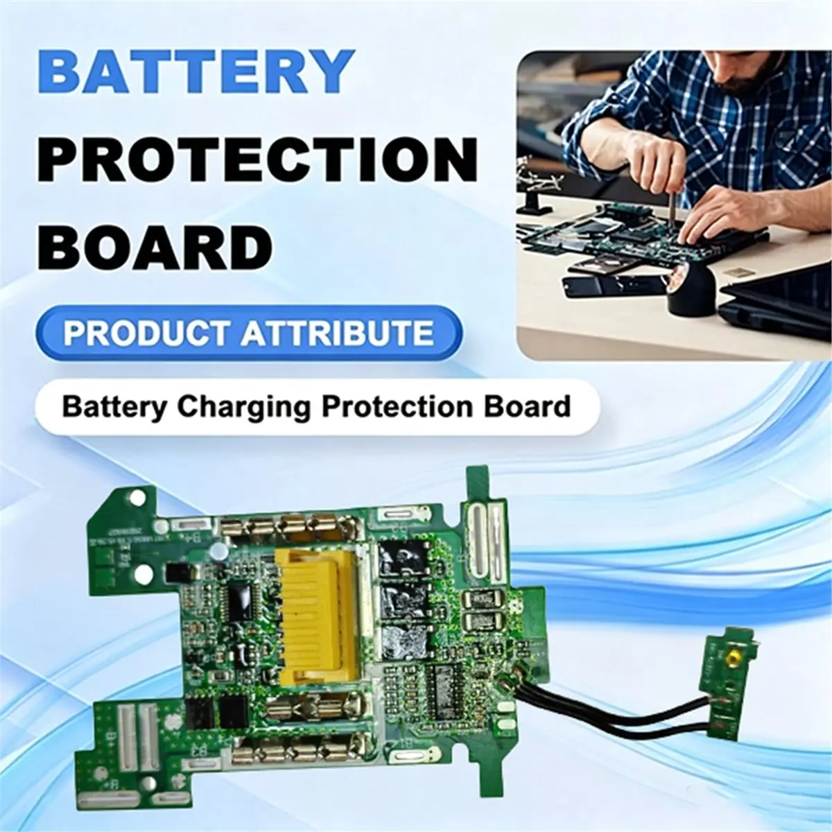 Battery Protection Board for 18650 Power Tool Universally Applicable to BL1860B 2.0-6.0AH Protection Board