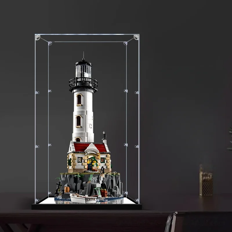 3mm Dustproof Display Box for lego 21335 Motorized Lighthouse Display Case Storage Box Organizer(Lego Set not Included)