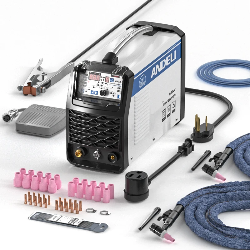 

ANDELI 110V/220V TIG-250MPL MOS Tube Multifunctional TIG Welding Machine with Hot/Cold/TIG Pulse Cold Welding Machine