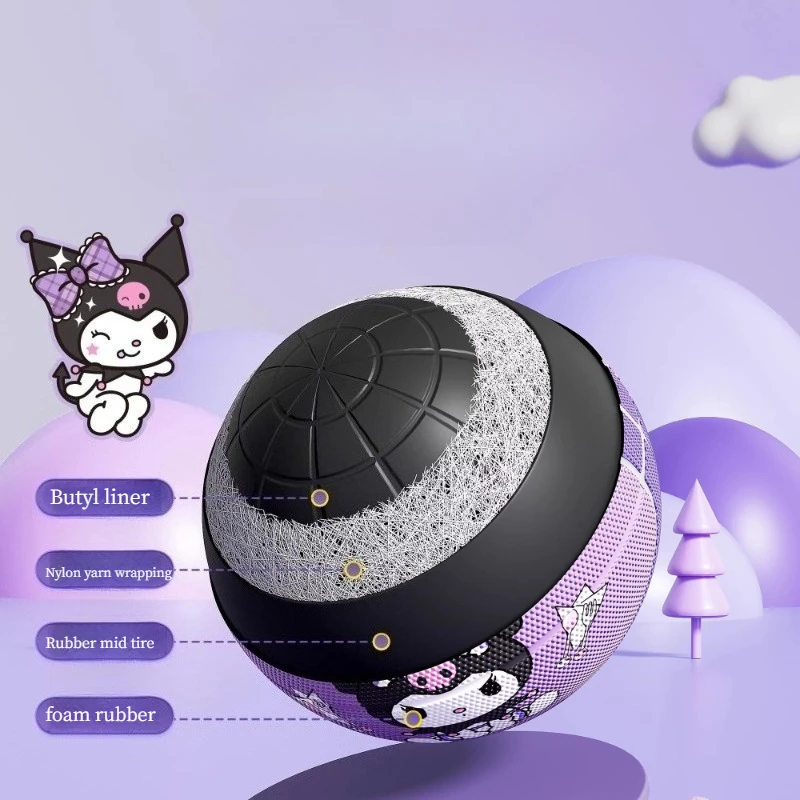 Sanrio Kuromi Authentic Cartoon Anime Basketball Wear Resistant Rubber Special For Kids Kindergarten Primary Students Training