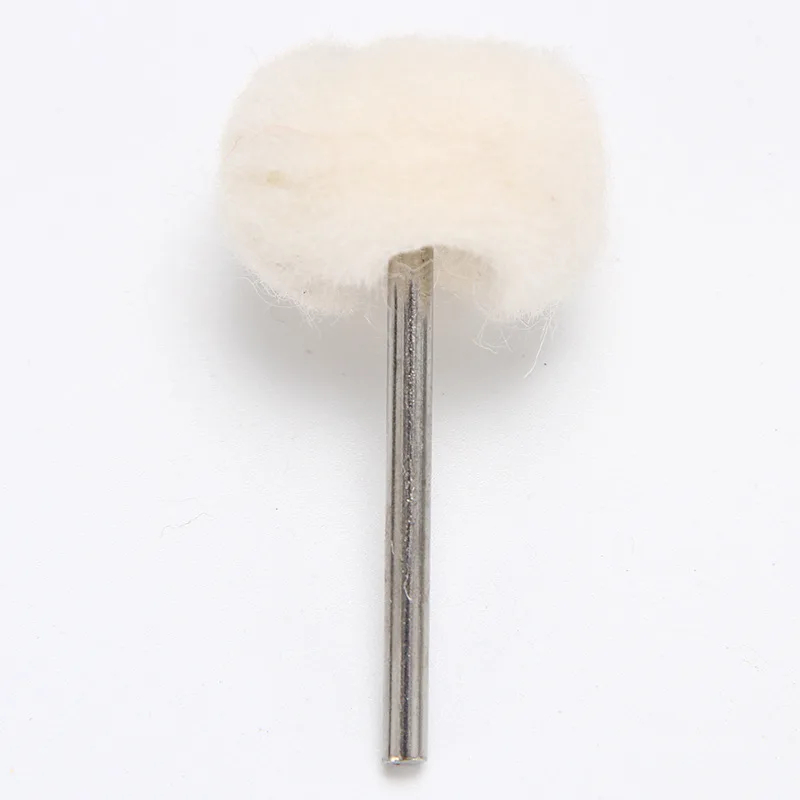 3mm Mini Wool Fiber Grinding Sanding Head Abrasive Disc Felt Shank Buffing Wheels Polish Brush Drill Rotary Tool Accessories