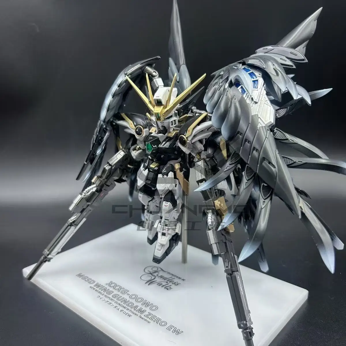 塗装済み GL MGSD ブラック スワン ウィング ゼロ Xxxg00ysw 組み立てモデルキット ウィング ゼロ EW XXXG-00W0 アクションフィギュア プラスチックモデル