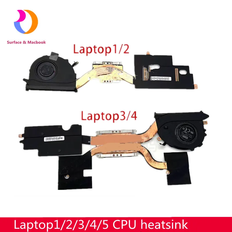 Original Heatsink For Microsoft Surface Laptop1/2/3/4 Fan Module CPU Cooling Fan Cooler Radiator1769 1872 1979 1867 1950