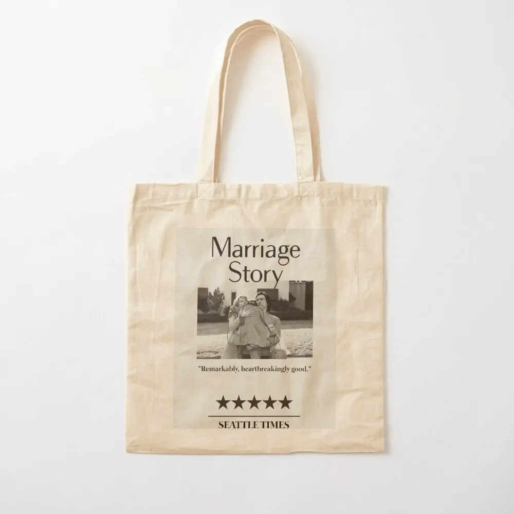 

Marriage Story Tote Bag Women's shopper bag hand bag ladies reusable shopping bags