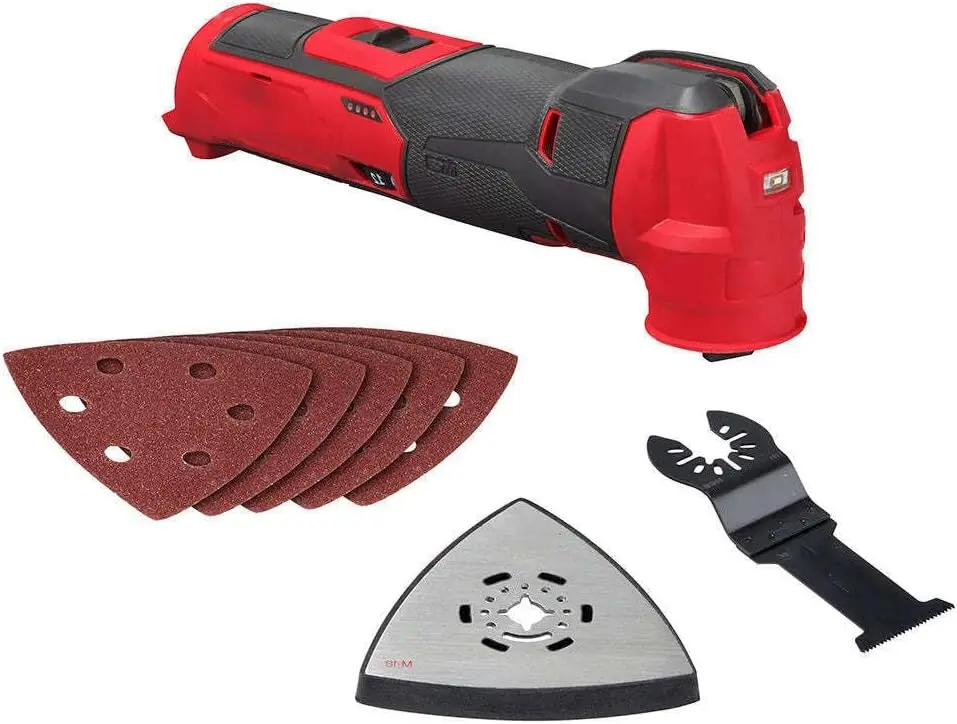 Oscillating Multi-Tool, For 2526-20 M12 12V Cordless Oscillating Multi-Tool(Size:11.2 x 2.2 x 3.7 in), Red,black